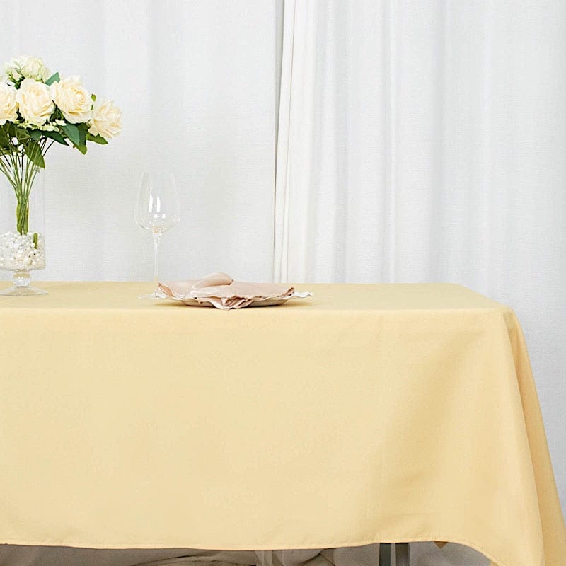 60x102" Premium Polyester Rectangular Tablecloth Wedding Table Linens