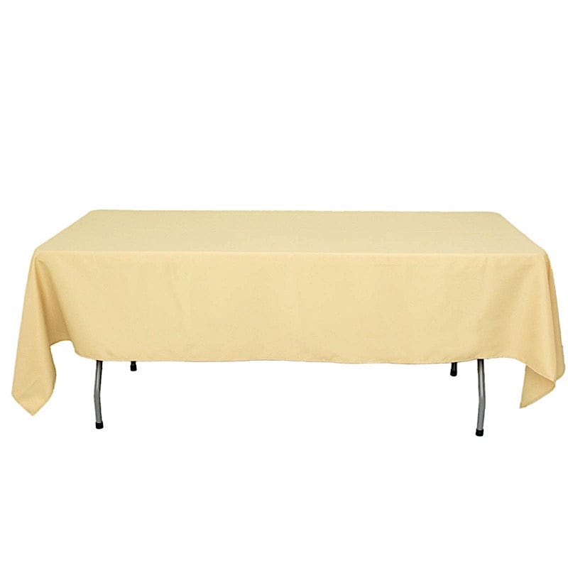 60x102" Premium Polyester Rectangular Tablecloth Wedding Table Linens
