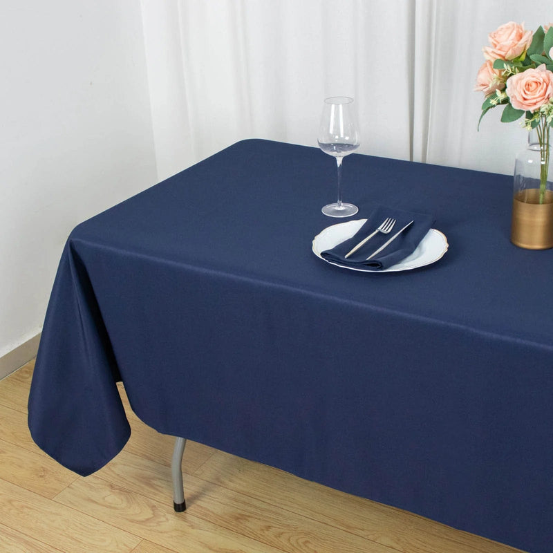 60x102" Premium Polyester Rectangular Tablecloth Wedding Table Linens