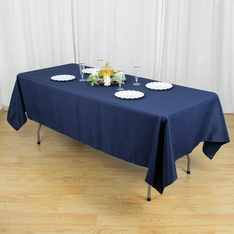60x102" Premium Polyester Rectangular Tablecloth Wedding Table Linens