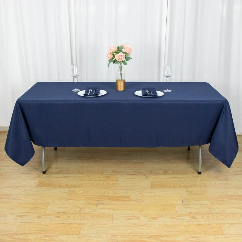 60x102" Premium Polyester Rectangular Tablecloth Wedding Table Linens
