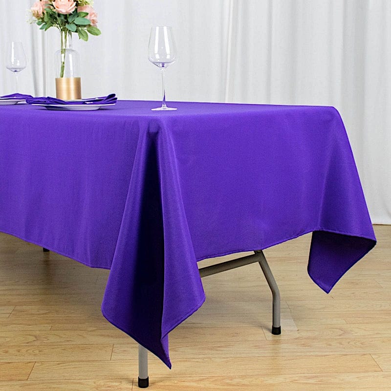 60x102" Premium Polyester Rectangular Tablecloth Wedding Table Linens