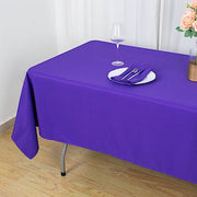 60x102" Premium Polyester Rectangular Tablecloth Wedding Table Linens