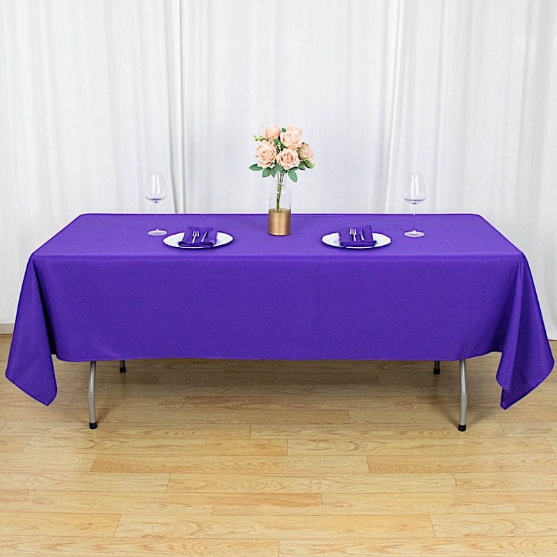 60x102" Premium Polyester Rectangular Tablecloth Wedding Table Linens