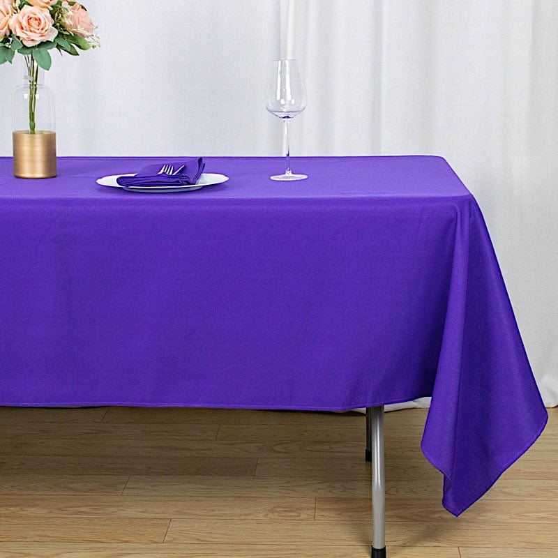 60x102" Premium Polyester Rectangular Tablecloth Wedding Table Linens