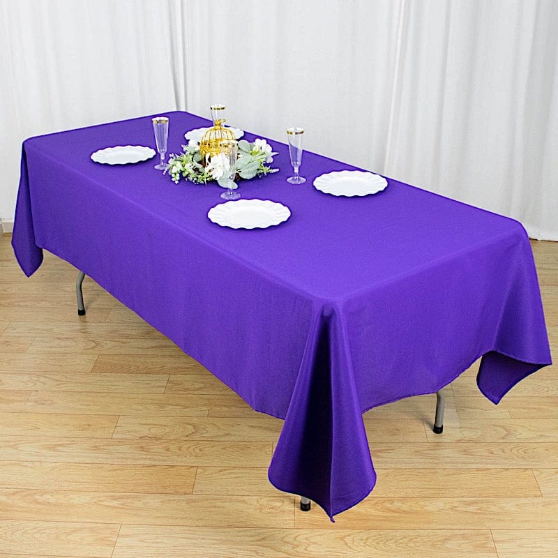 60x102" Premium Polyester Rectangular Tablecloth Wedding Table Linens