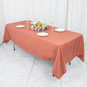 60x102" Premium Polyester Rectangular Tablecloth Wedding Table Linens