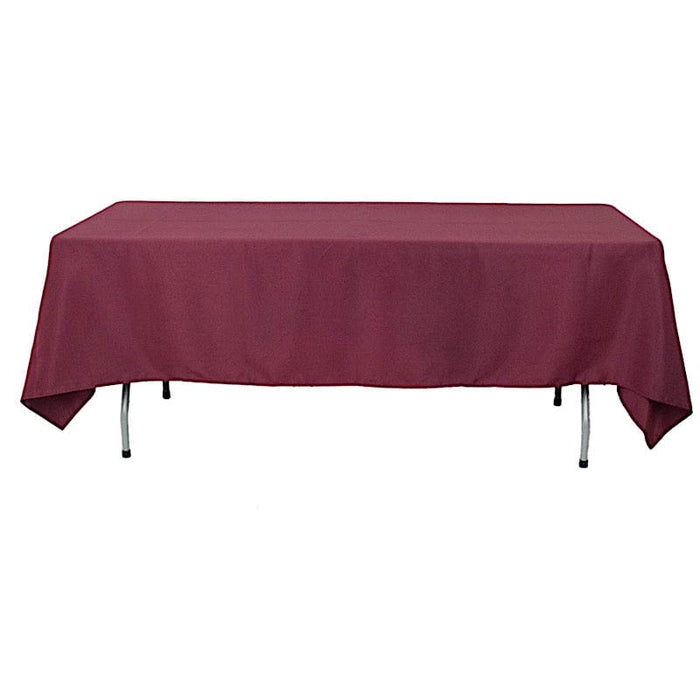 60x102" Premium Polyester Rectangular Tablecloth Wedding Table Linens TAB_60102_BURG_PRM