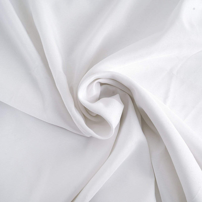 60x102" Premium Polyester Tablecloth Wedding Table Linens - White TAB_60102_WHT_PRM