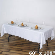 60x108" Vinyl Plastic Tablecloth Protector Table Cover - Clear TAB_VIN06_60108_CLR
