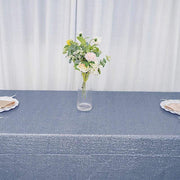 60x126" Sequined Rectangular Tablecloth - Dusty Blue TAB_02_60126_086