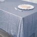 60x126" Sequined Rectangular Tablecloth - Dusty Blue TAB_02_60126_086