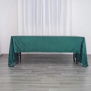 60x126" Sequined Rectangular Tablecloth - Hunter Green TAB_02_60126_HUNT