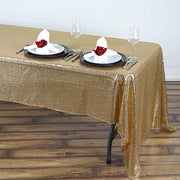 60x126" Sequined Rectangular Tablecloth