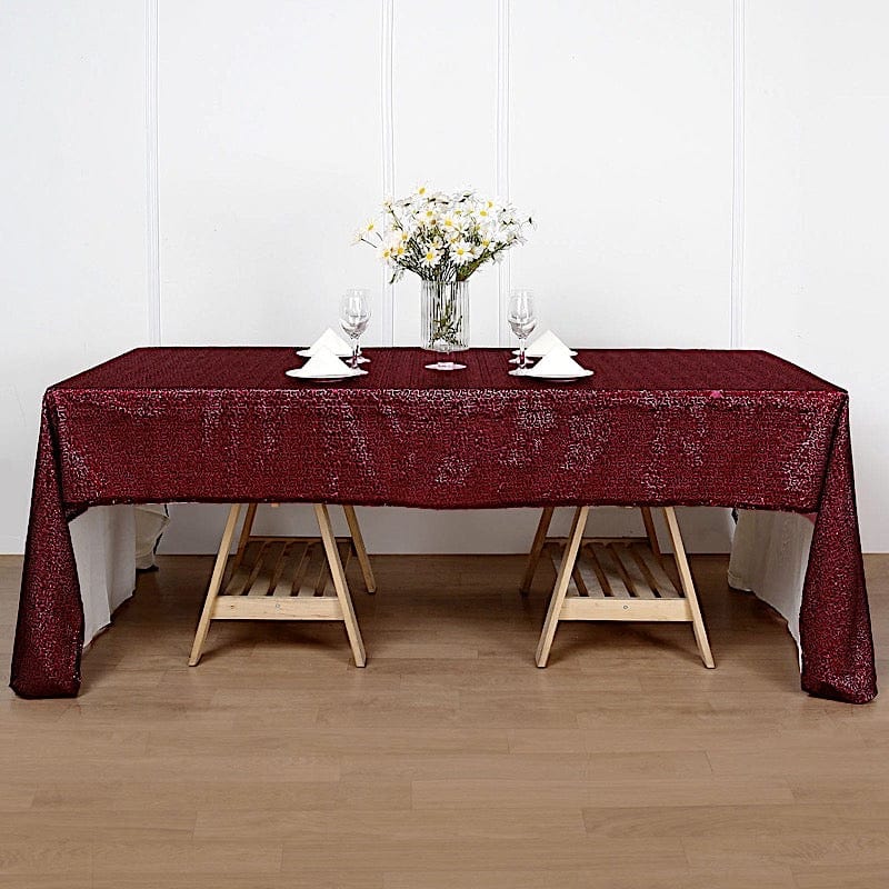 60x126" Sequined Rectangular Tablecloth