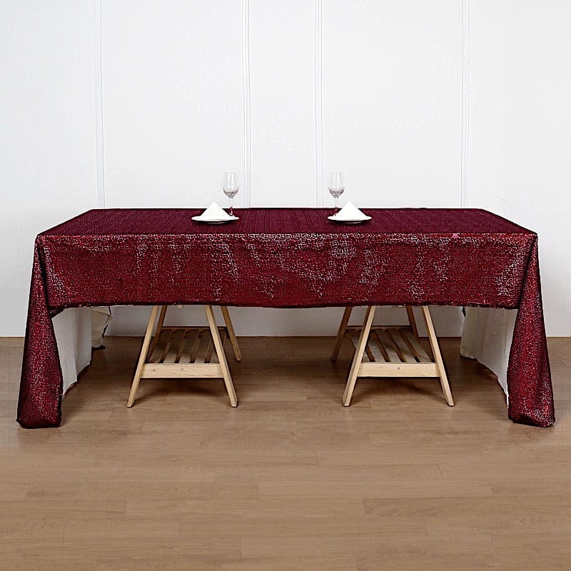 60x126" Sequined Rectangular Tablecloth