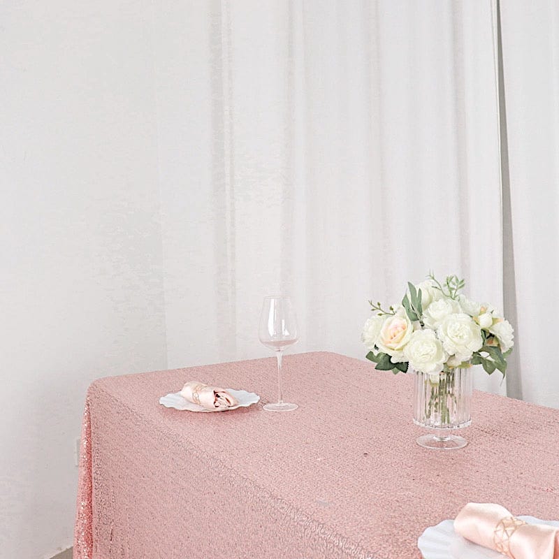 60x126" Sequined Rectangular Tablecloth