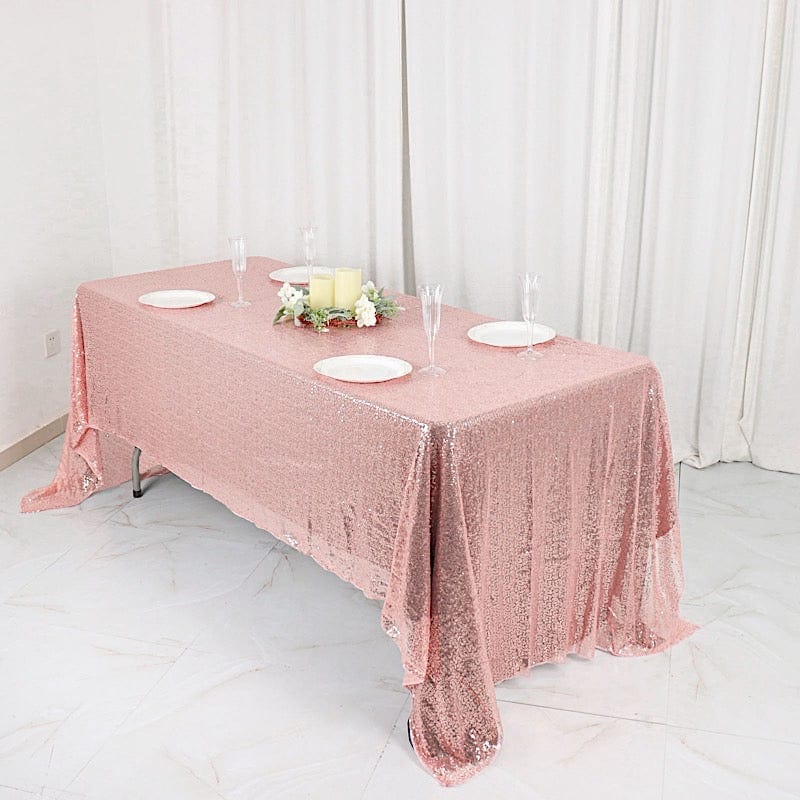 60x126" Sequined Rectangular Tablecloth
