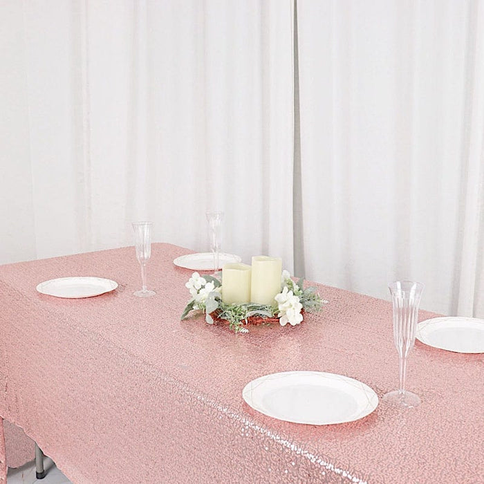 60x126" Sequined Rectangular Tablecloth