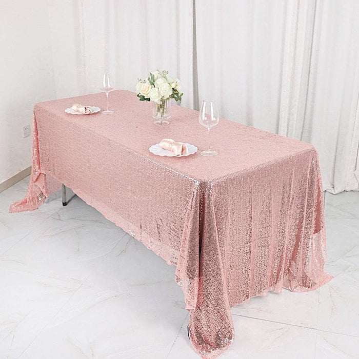 60x126" Sequined Rectangular Tablecloth TAB_02_60126_046