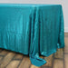 60x126" Sequined Rectangular Tablecloth TAB_02_60126_TURQ