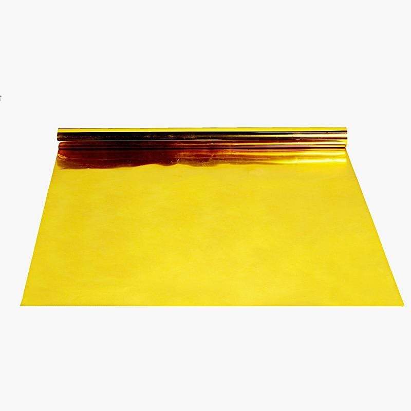 65 ft long Mirrored Plastic Aisle Runner RUNER_MIRR01_GOLD_65