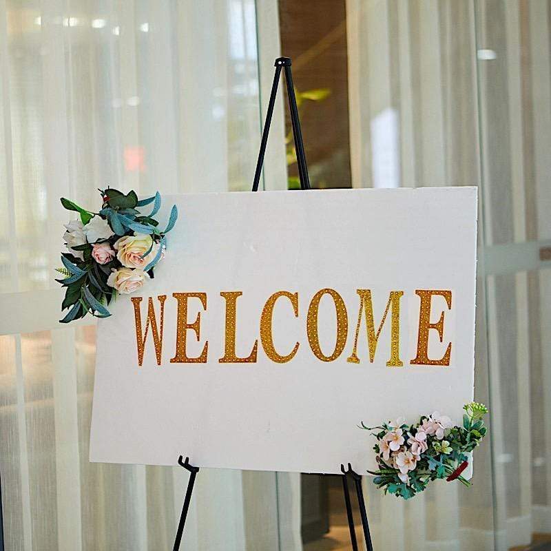 65" tall Metal Easel Collapsible Tripod Stand - Black FURN_STND_001_BLK