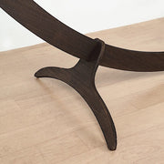 7.4 ft Round Natural Wood Wedding Arch Backdrop Stand - Dark Brown BKDP_STNDCIR3_DKBN