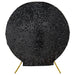 7.5 ft Big Payette Sequin Round Backdrop Stand Cover Wedding Decorations BKDP_STNDCIR1_71_BLK