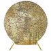 7.5 ft Big Payette Sequin Round Backdrop Stand Cover Wedding Decorations BKDP_STNDCIR1_71_GOLD