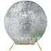 7.5 ft Big Payette Sequin Round Backdrop Stand Cover Wedding Decorations BKDP_STNDCIR1_71_SILV