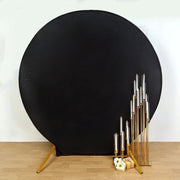 7.5 ft Fitted Spandex Round Backdrop Stand Cover Wedding Decorations