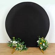 7.5 ft Fitted Spandex Round Backdrop Stand Cover Wedding Decorations