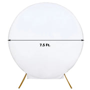 7.5 ft Fitted Spandex Round Backdrop Stand Cover Wedding Decorations