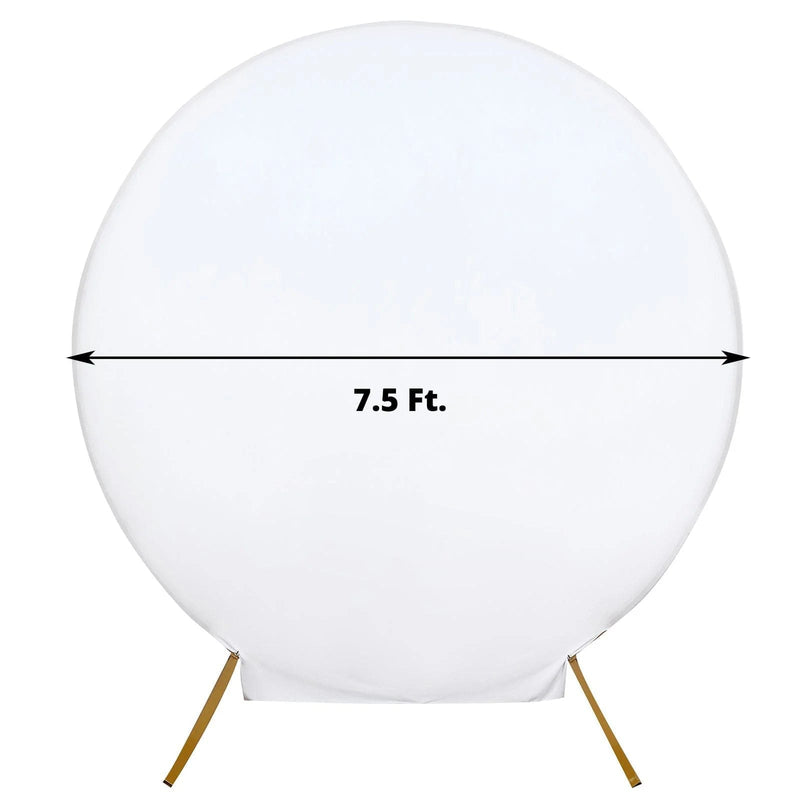 7.5 ft Fitted Spandex Round Backdrop Stand Cover Wedding Decorations