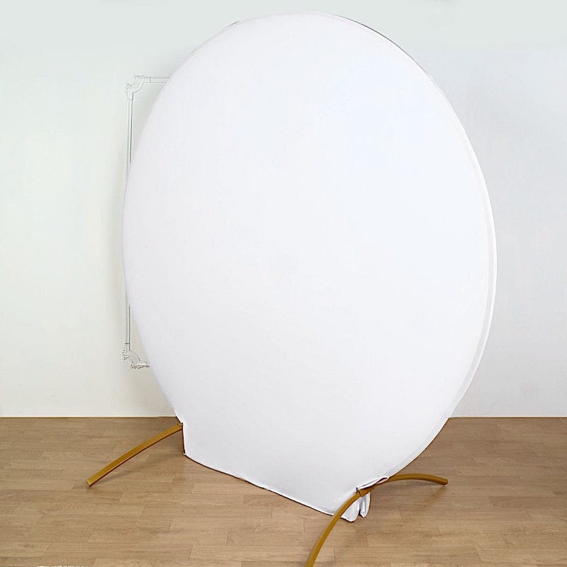 7.5 ft Fitted Spandex Round Backdrop Stand Cover Wedding Decorations