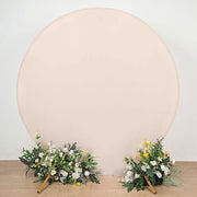 7.5 ft Fitted Spandex Round Backdrop Stand Cover Wedding Decorations