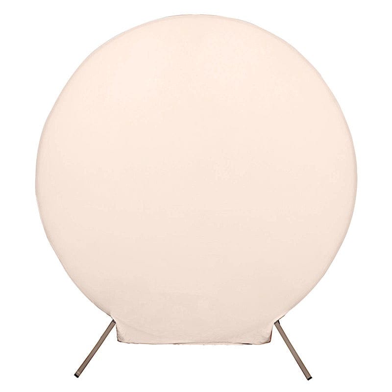 7.5 ft Fitted Spandex Round Backdrop Stand Cover Wedding Decorations