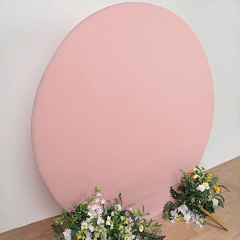 7.5 ft Fitted Spandex Round Backdrop Stand Cover Wedding Decorations