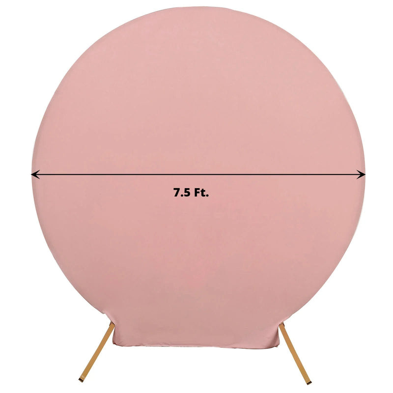 7.5 ft Fitted Spandex Round Backdrop Stand Cover Wedding Decorations