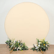 7.5 ft Fitted Spandex Round Backdrop Stand Cover Wedding Decorations