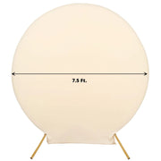 7.5 ft Fitted Spandex Round Backdrop Stand Cover Wedding Decorations