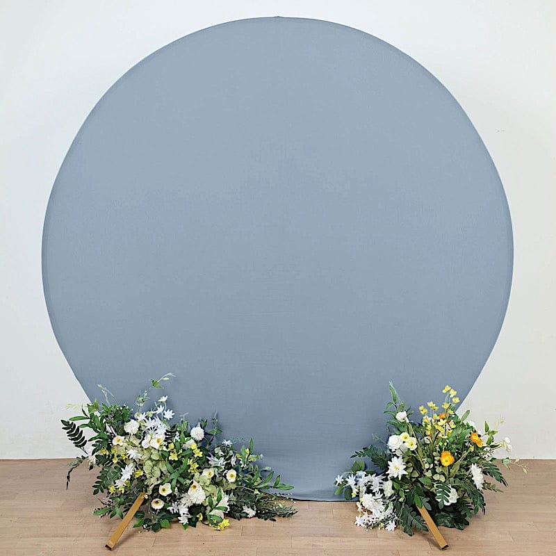 7.5 ft Fitted Spandex Round Backdrop Stand Cover Wedding Decorations
