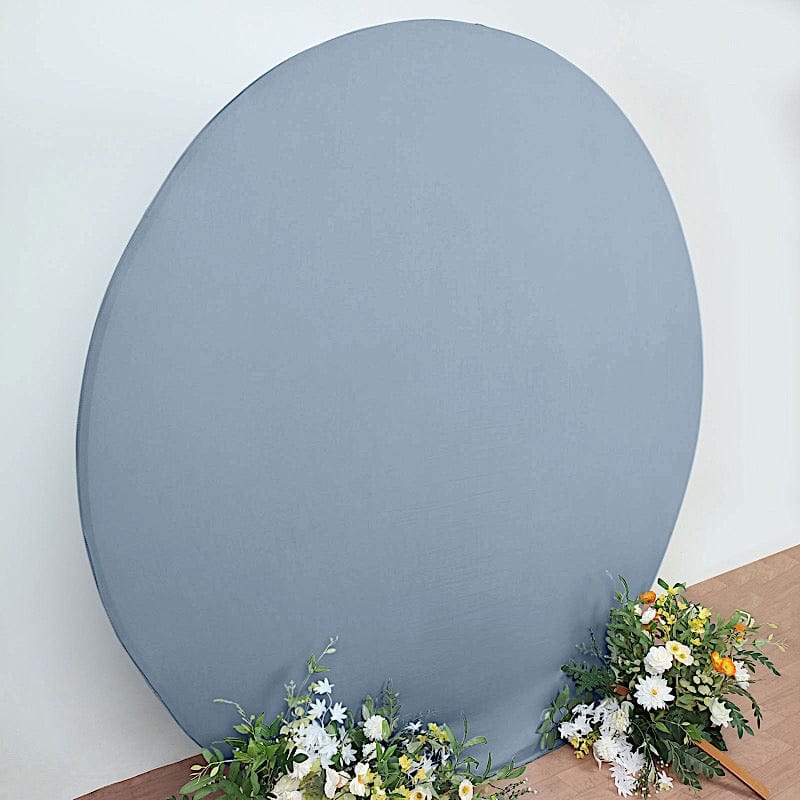 7.5 ft Fitted Spandex Round Backdrop Stand Cover Wedding Decorations