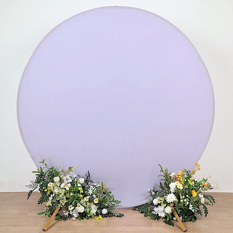 7.5 ft Fitted Spandex Round Backdrop Stand Cover Wedding Decorations