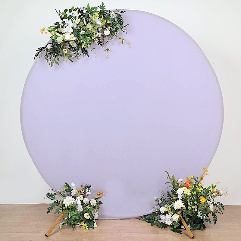 7.5 ft Fitted Spandex Round Backdrop Stand Cover Wedding Decorations