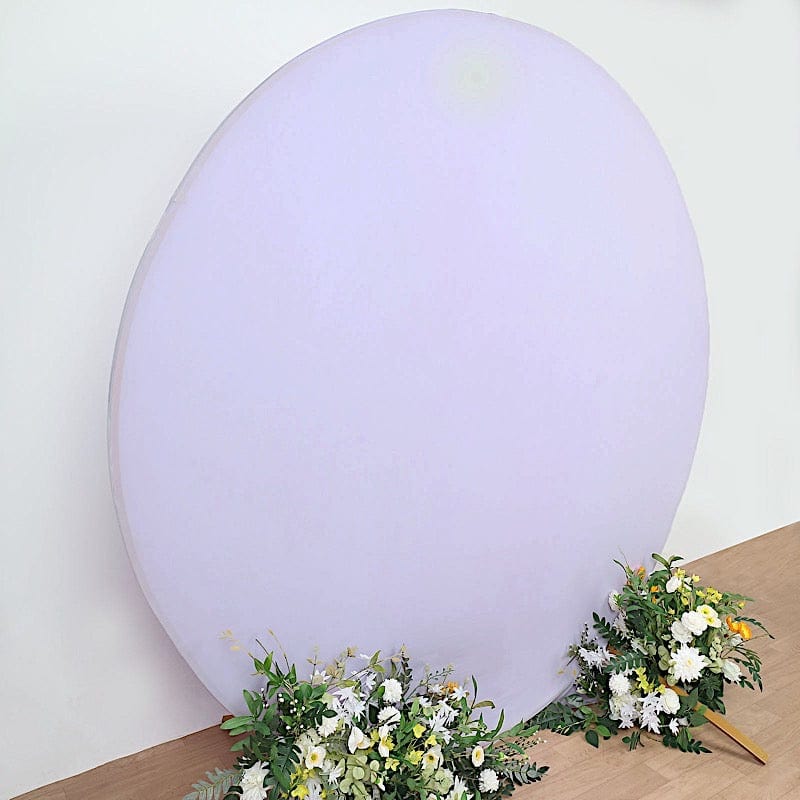 7.5 ft Fitted Spandex Round Backdrop Stand Cover Wedding Decorations