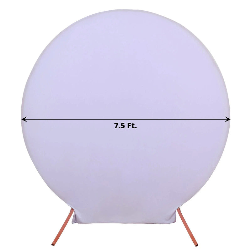 7.5 ft Fitted Spandex Round Backdrop Stand Cover Wedding Decorations
