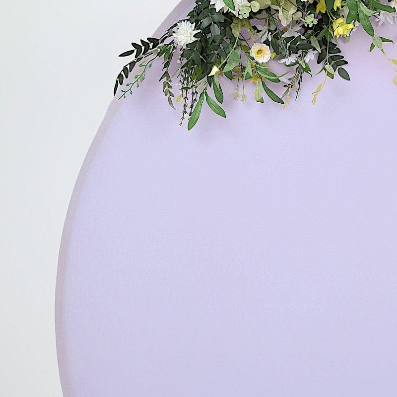 7.5 ft Fitted Spandex Round Backdrop Stand Cover Wedding Decorations