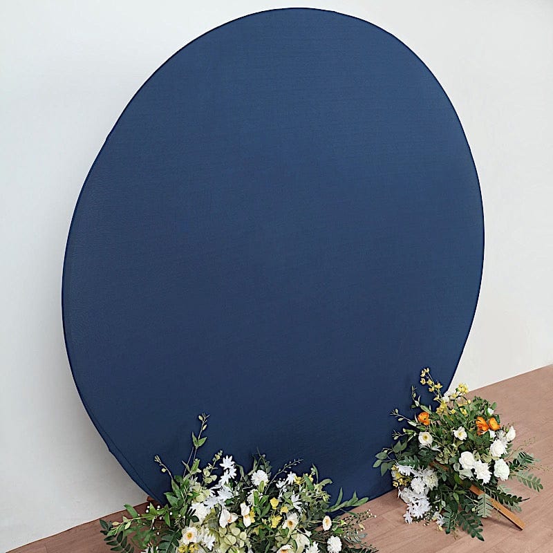 7.5 ft Fitted Spandex Round Backdrop Stand Cover Wedding Decorations